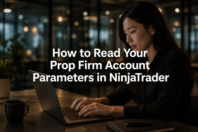 How to Read Your Prop Firm Account Parameters in NinjaTrader
